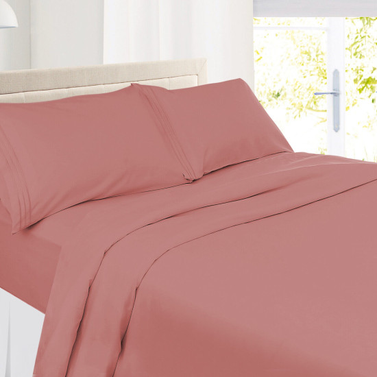 Double Brushed Soft Microfiber Hotel Style Bed Sheets, Deep Pocket Sheet Set