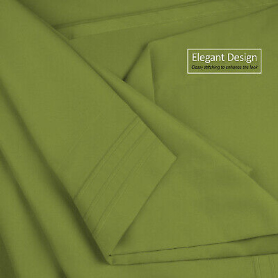 Double Brushed Soft Microfiber Hotel Style Bed Sheets, Deep Pocket Sheet Set