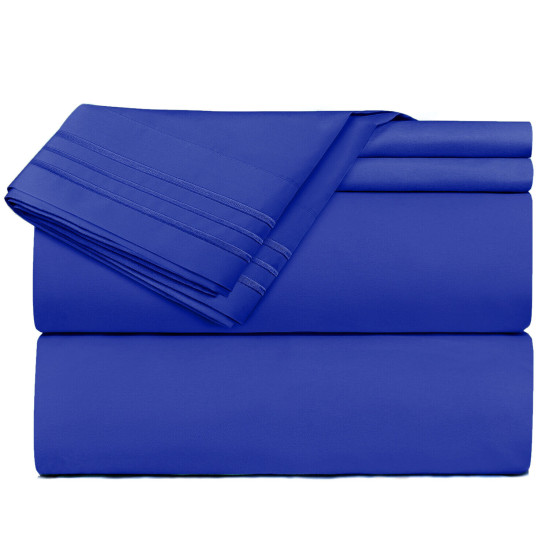 Double Brushed Soft Microfiber Hotel Style Bed Sheets, Deep Pocket Sheet Set