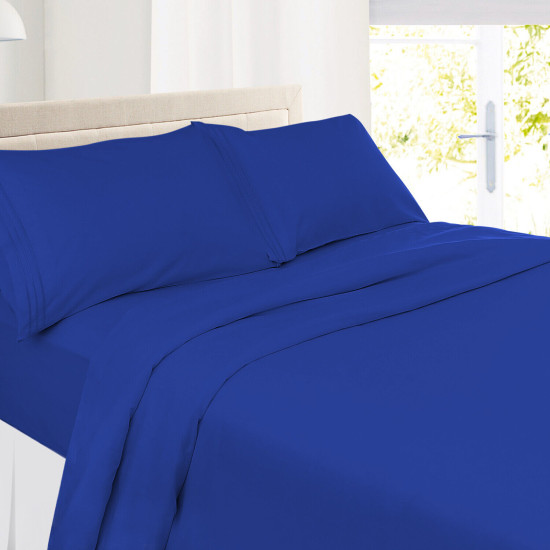 Double Brushed Soft Microfiber Hotel Style Bed Sheets, Deep Pocket Sheet Set