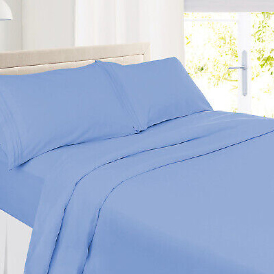Double Brushed Soft Microfiber Hotel Style Bed Sheets, Deep Pocket Sheet Set