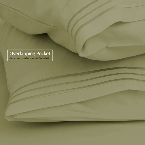 Double Brushed Soft Microfiber Hotel Style Bed Sheets, Deep Pocket Sheet Set