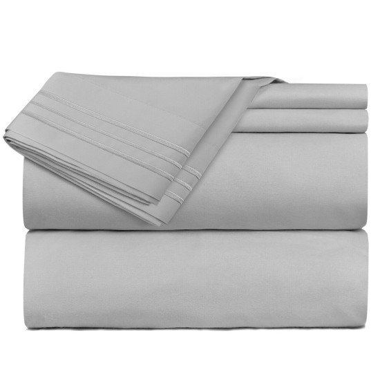Double Brushed Soft Microfiber Hotel Style Bed Sheets, Deep Pocket Sheet Set