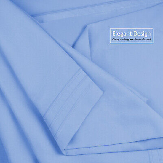 Double Brushed Soft Microfiber Hotel Style Bed Sheets, Deep Pocket Sheet Set