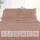 Double Brushed Soft Microfiber Hotel Style Bed Sheets, Deep Pocket Sheet Set