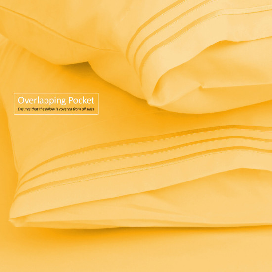 Double Brushed Soft Microfiber Hotel Style Bed Sheets, Deep Pocket Sheet Set