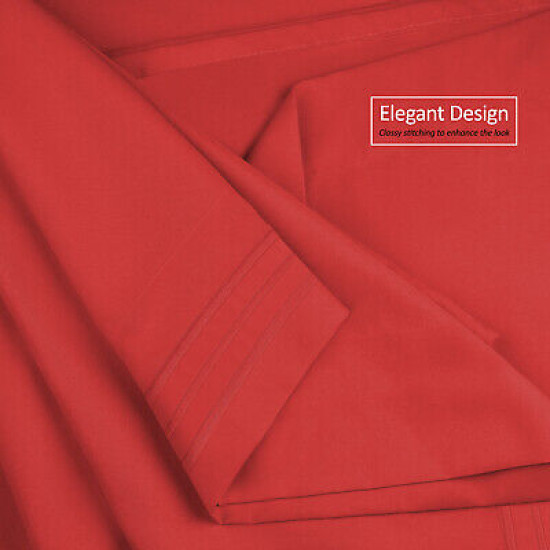 Double Brushed Soft Microfiber Hotel Style Bed Sheets, Deep Pocket Sheet Set