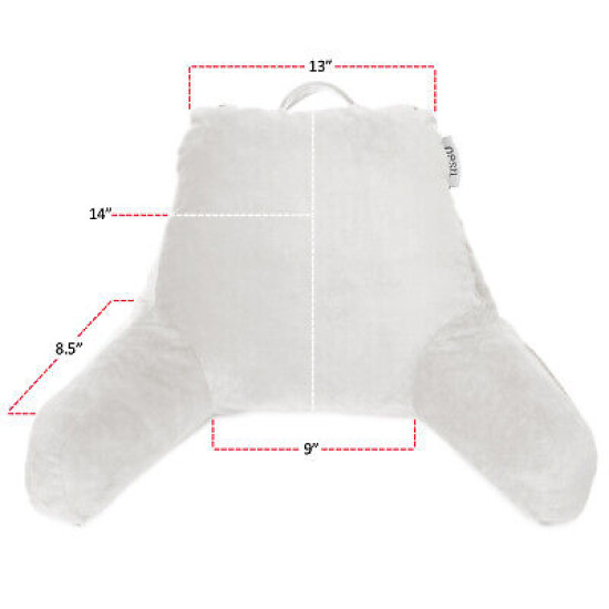 Bed Rest Reading Pillow for Kids & Teens Memory Foam TV Pillow With Arms Support