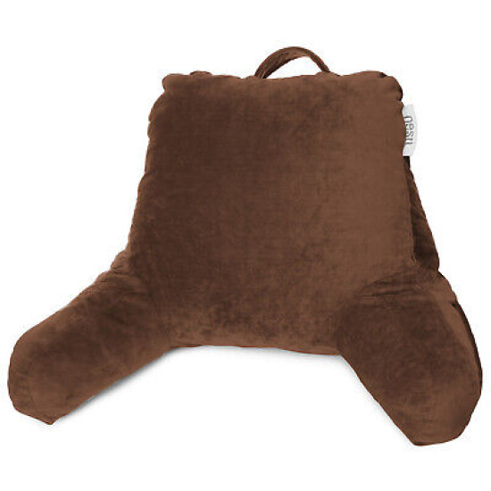 Bed Rest Reading Pillow for Kids & Teens Memory Foam TV Pillow With Arms Support