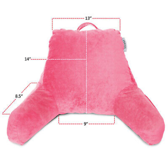Bed Rest Reading Pillow for Kids & Teens Memory Foam TV Pillow With Arms Support