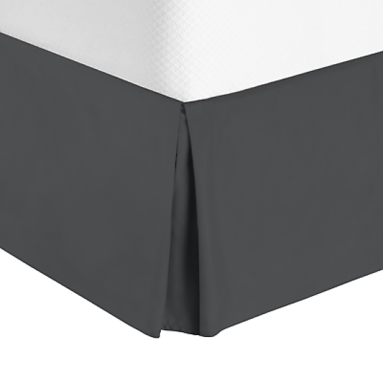 Twin or Twin XL Size Premium Hotel Luxury Pleated 14” Tailored Bed Skirt
