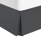 Twin or Twin XL Size Premium Hotel Luxury Pleated 14” Tailored Bed Skirt