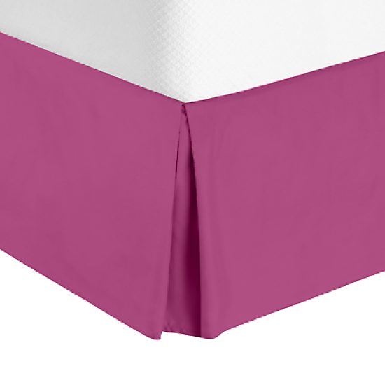 Twin or Twin XL Size Premium Hotel Luxury Pleated 14” Tailored Bed Skirt