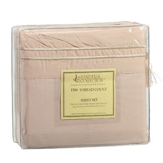 1500 Microfiber Thread Count 4 Piece Bed Sheet Set Many Sizes & Colors Available