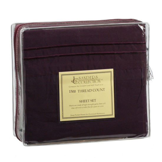 1500 Microfiber Thread Count 4 Piece Bed Sheet Set Many Sizes & Colors Available