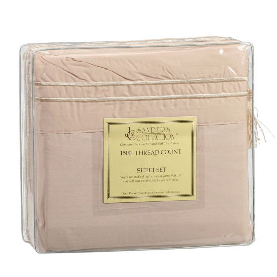 1500 Microfiber Thread Count 4 Piece Bed Sheet Set Many Sizes & Colors Available