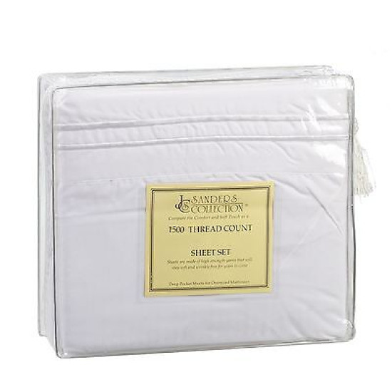 1500 Microfiber Thread Count 4 Piece Bed Sheet Set Many Sizes & Colors Available