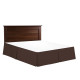 Luxury Pleated Tailored Bed Skirt - 14” Drop Dust Ruffle, Cal King - Chocolate
