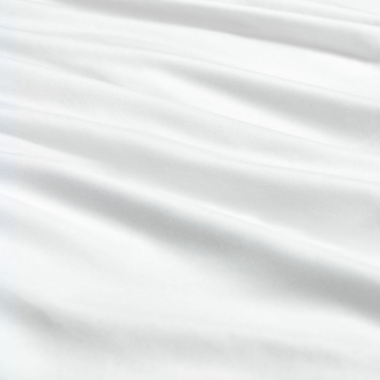 Duvet Cover Set Soft Brushed Comforter Cover W/Pillow Sham, White - Cal King