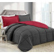 3 Piece Reversible Down Alternative Comforter Set - Comforter with Shams
