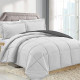 3 Piece Reversible Down Alternative Comforter Set - Comforter with Shams