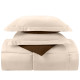 3 Piece Reversible Down Alternative Comforter Set - Comforter with Shams