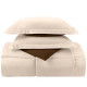 3 Piece Reversible Down Alternative Comforter Set - Comforter with Shams