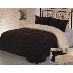 Clara Clark 3Pc Down Alternative Reversible Comforter with Pillow Shams
