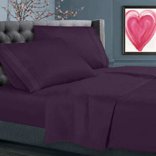 1500 Count 4 Piece Bed Sheet Set All Colors And Sizes Available