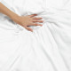 Duvet Cover Set Soft Brushed Comforter Cover W/Pillow Sham, White - Full