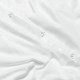 Duvet Cover Set Soft Brushed Comforter Cover W/Pillow Sham, White - Full