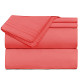 Premium Luxury Pleated Tailored Bed Skirt - 14” Drop Dust Ruffle, Twin - Yellow
