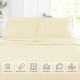 Premium Luxury Pleated Tailored Bed Skirt - 14” Drop Dust Ruffle, Twin - Yellow