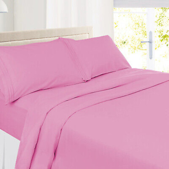 Premium Luxury Pleated Tailored Bed Skirt - 14” Drop Dust Ruffle, Twin - Yellow