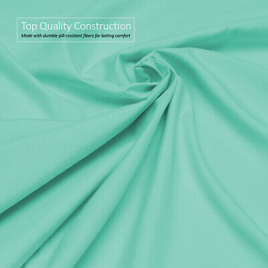 Premium Luxury Pleated Tailored Bed Skirt - 14” Drop Dust Ruffle, Twin - Yellow