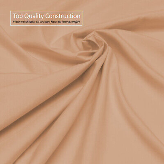 Premium Luxury Pleated Tailored Bed Skirt - 14” Drop Dust Ruffle, Twin - Yellow