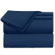 Premium Luxury Pleated Tailored Bed Skirt - 14” Drop Dust Ruffle, Twin - Yellow