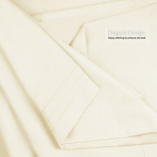 Premium Luxury Pleated Tailored Bed Skirt - 14” Drop Dust Ruffle, Twin - Yellow