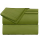Premium Luxury Pleated Tailored Bed Skirt - 14” Drop Dust Ruffle, Twin - Yellow