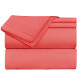 Premium Luxury Pleated Tailored Bed Skirt - 14” Drop Dust Ruffle, Twin - Yellow