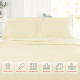 Premium Luxury Pleated Tailored Bed Skirt - 14” Drop Dust Ruffle, Twin - Yellow