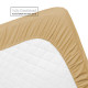 Premium Luxury Pleated Tailored Bed Skirt - 14” Drop Dust Ruffle, Twin - Yellow