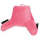 Soft Foam Reading Pillow, TV & Bed Rest Pillow, Arms Support With Pockets - Pink