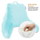 Super Soft Reading & TV Pillow Bed Rest Pillow Arms Support With Pockets - Aqua