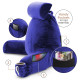 Large Reading & TV Bed Rest Pillow +2 Neck & Lumbar Pillows, W/Pocket-Royal Blue