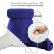 Large Reading & TV Bed Rest Pillow +2 Neck & Lumbar Pillows, W/Pocket-Royal Blue