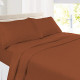 Set of 4 Piece Hotel Luxury Bed Sheet Set and 2 Hypoallergenic Bamboo Pillows