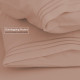 Set of 4 Piece Hotel Luxury Bed Sheet Set and 2 Hypoallergenic Bamboo Pillows