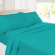 Set of 4 Piece Hotel Luxury Bed Sheet Set and 2 Hypoallergenic Bamboo Pillows