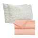 Set of 4 Piece Hotel Luxury Bed Sheet Set and 2 Hypoallergenic Bamboo Pillows
